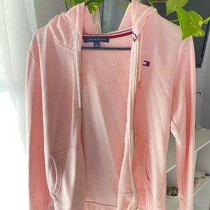 Tommy Hilfiger pink zip up jacket worn one time